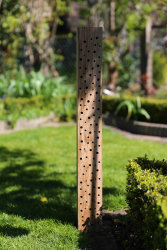Kopie von Wildbienenhotel Stamm Eiche 100cm