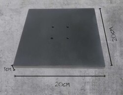 Metallfuß Bodenplatte DIY Altholz Lampe Gewicht Holz