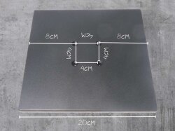 Metallfuß Bodenplatte DIY Altholz Lampe Gewicht Holz