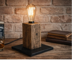 Metallfuß Bodenplatte DIY Altholz Lampe Gewicht Holz
