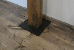 Metallfuß Bodenplatte DIY Altholz Lampe Gewicht Holz