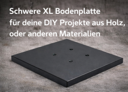 Metallfuß Bodenplatte XL Gewicht Altholz DIY Altholzlampe