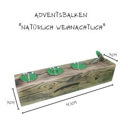 "Natürlich weihnachtlich" - geflammter...