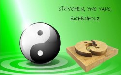 YING und Yang Stövchen Eiche Holz Teekanne Rustikal Holzstövchen