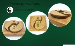 YING und Yang Stövchen Eiche Holz Teekanne Rustikal Holzstövchen