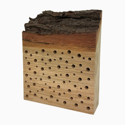 Wildbienenhotel Nistblock – Baumkante, Nisthilfe, Insektenhotel